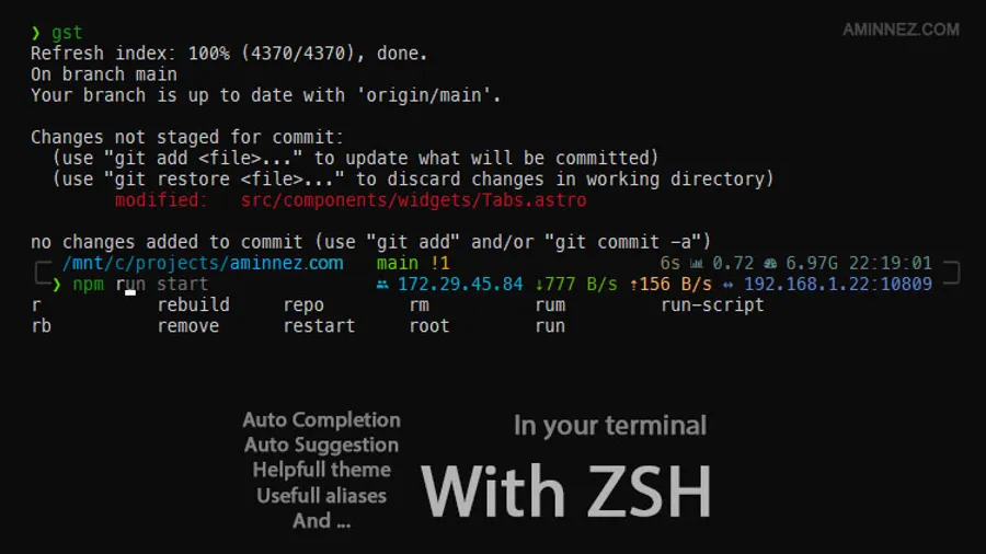 Have a geeky terminal environment with ZSH