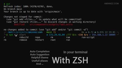 Have a geeky terminal environment with ZSH